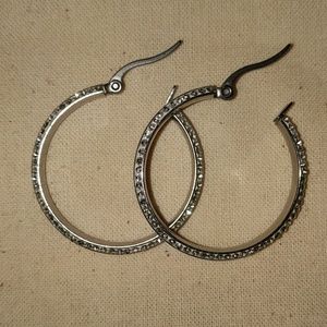 Silver Hoops